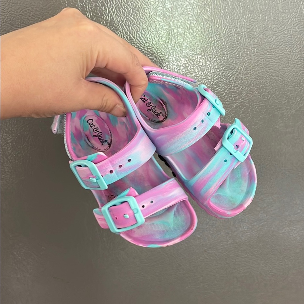 Cat & Jack Kids Sandals - Pink and Blue